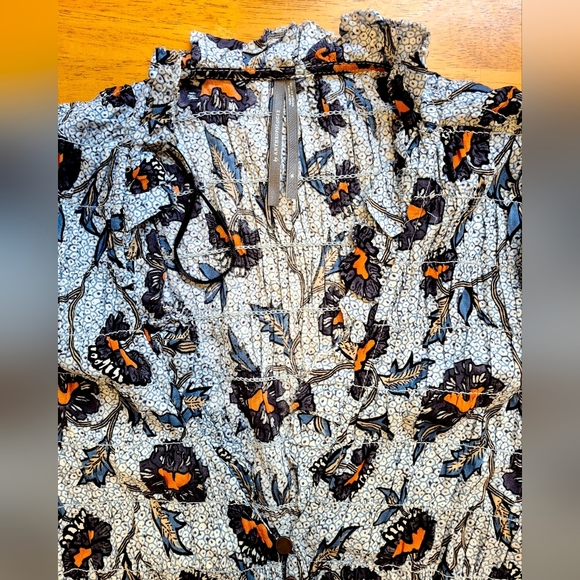 Anthropologie Brown and Black Long Sleeve Sundress - Picture 6 of 9